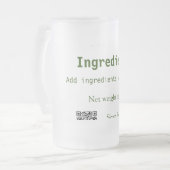 Chope Givrée Ingrédients ajouter le nom de produit analyse de p (Devant gauche)