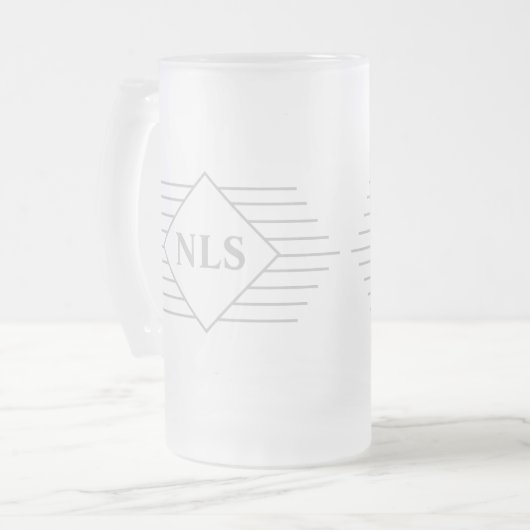 Chope Givrée Initiales de monogramme sur un (Devant gauche)