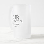 Chope Givrée Initiales du Groomsman (Devant gauche)