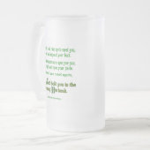 Chope Givrée Irish Blessing May the Road Rise to Meet You (Devant gauche)