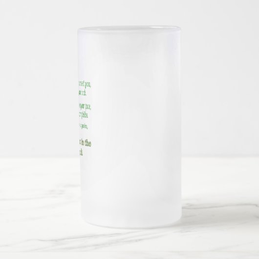 Chope Givrée Irish Blessing May the Road Rise to Meet You (Centre)