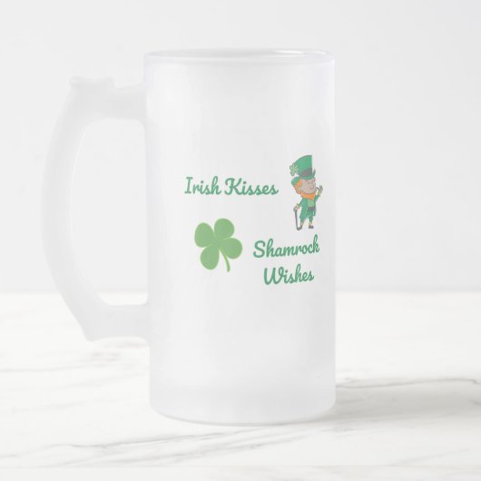 Chope Givrée Irish Kisses, Shamrock Wives avec shamrock sur un (Gauche)