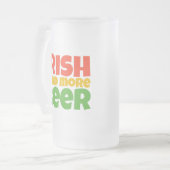 Chope Givrée Irlandais J'Avais Plus De Viande De Verre Frosted  (Devant gauche)