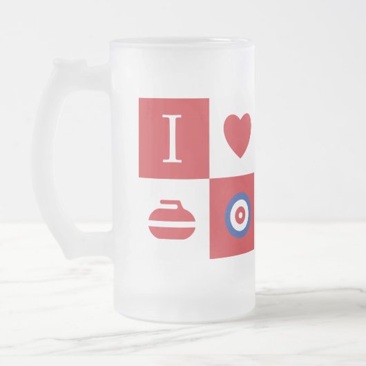 Chope Givrée J'adore le curling ! (Gauche)