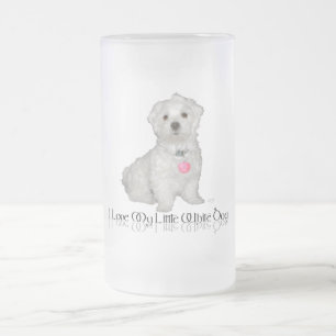 Chope Givrée J'adore mon petit chien blanc - Maltese !
