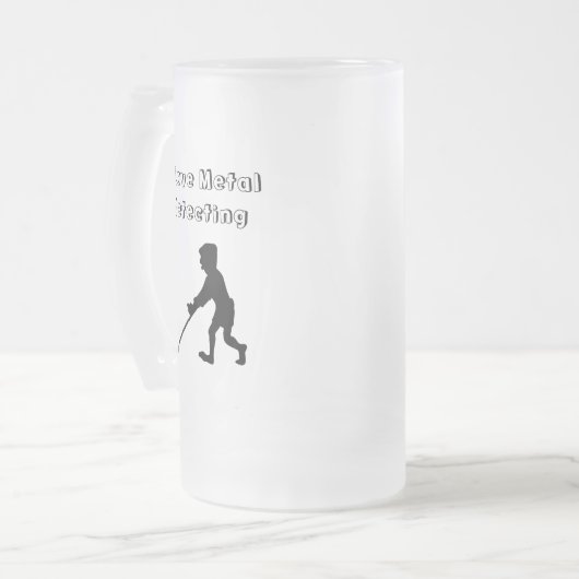 Chope Givrée J'Aime Détecter Métal Homme Avec Détecteur (Devant gauche)