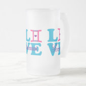 Chope Givrée ♊  J'Aime Gemini-Best Zodiac Signe Bière Gelée (Devant droit)