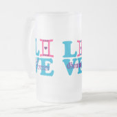 Chope Givrée ♊  J'Aime Gemini-Best Zodiac Signe Bière Gelée (Devant gauche)