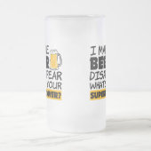 Chope Givrée Je fais la bière disparaître drôle (Centre)