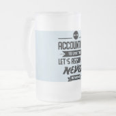 Chope Givrée je suis un comptable pour épargner le temps laisse (Devant gauche)