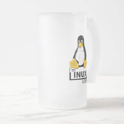 Chope Givrée Je suis un utilisateur Linux (Devant droit)