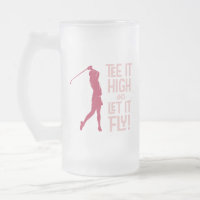 Jolie Golf féminin Tee Drôle Humour Sports Magenta