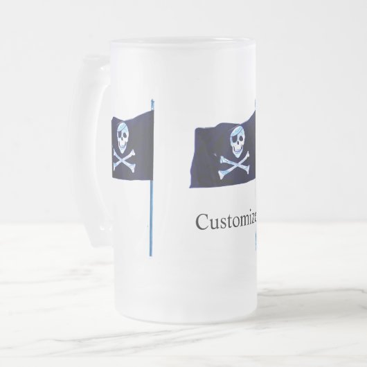 Chope Givrée jolly roger drapeau de pirate (Devant gauche)