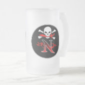 Chope Givrée Jolly Roger Monogramme Initiale N (Devant droit)
