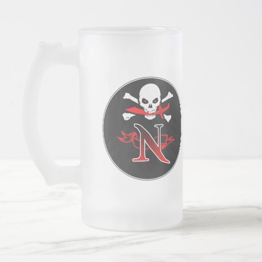 Chope Givrée Jolly Roger Monogramme Initiale N (Gauche)