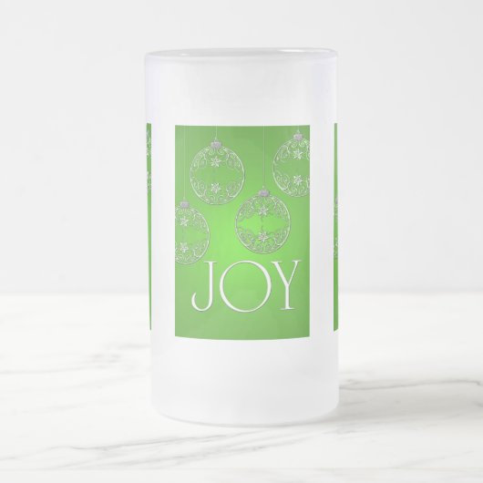 Chope Givrée Joy Ornaments sur vert émeraude élégant (Centre)