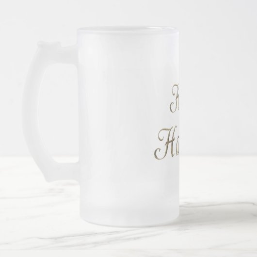 Chope Givrée Joyeuse Hanoukka Gold Typographie Elegant Chanukah (Gauche)