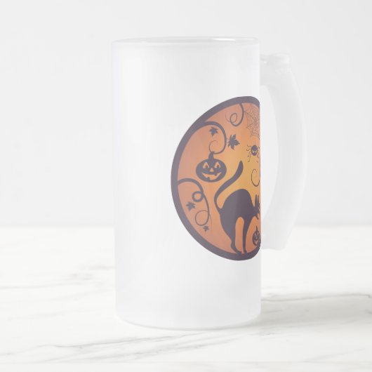 Chope Givrée Joyeuse lanterne d'Halloween araignées et chauves- (Devant droit)