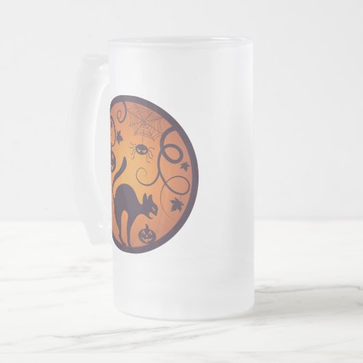 Chope Givrée Joyeuse lanterne d'Halloween araignées et chauves- (Devant gauche)