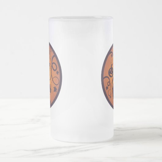 Chope Givrée Joyeuse lanterne d'Halloween araignées et chauves- (Centre)