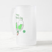 Chope Givrée Joyeuse Saint-Patrick, Bière Verte (Devant gauche)