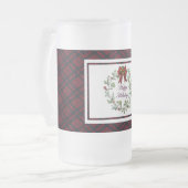 Chope Givrée Joyeuses Vacances Rouge Plaid (Devant gauche)