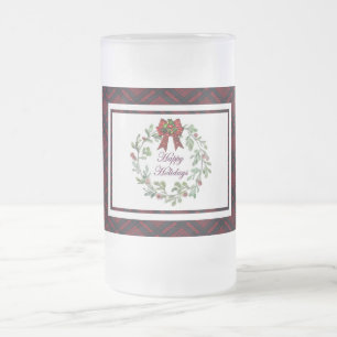 Chope Givrée Joyeuses Vacances Rouge Plaid