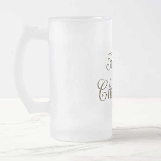 Chope Givrée Joyeux Chanukah Hanoukka Typographie Or Élégant (Gauche)