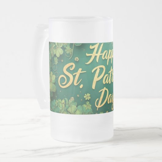 Chope Givrée Joyeux design de trèfle de la Saint-Patrick (Devant gauche)