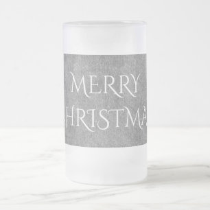Chope Givrée Joyeux Noël Chalkboard Typographie noir blanc
