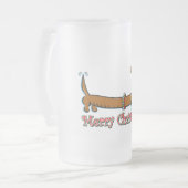 Chope Givrée Joyeux Noël Dachshund (Devant gauche)
