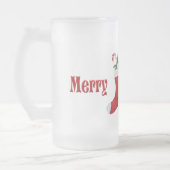 Chope Givrée Joyeux Noël Gnome dans les Sucres de canne de stoc (Gauche)