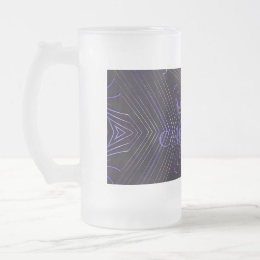 Chope Givrée Joyeux Noël noir pourpre Kaleidoscope design (Gauche)