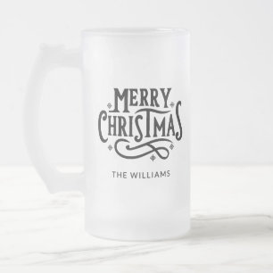 Chope Givrée Joyeux Noël Nom personnalisé