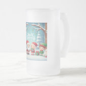 Chope Givrée Joyeux Noël/père Noël/neige elfes (Devant droit)