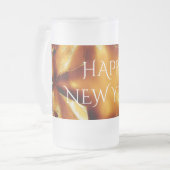 Chope Givrée Joyeux Nouvel An Brown or cuivre Élégante étoile (Devant gauche)