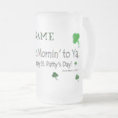 Chope Givrée Joyeux Saint-Patty's Day (1b) - Personnaliser - St (Devant droit)