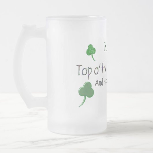 Chope Givrée Joyeux Saint-Patty's Day (1b) - Personnaliser - St (Gauche)