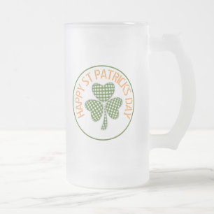 Chope Givrée Joyeux St Patrick's Day Vert En vichy Shamrock