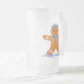 Chope Givrée Judaïque Hanoukka Gingerbread Homme Menorah (Devant droit)