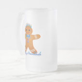 Chope Givrée Judaïque Hanoukka Gingerbread Homme Menorah (Devant gauche)