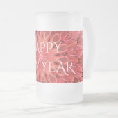 Chope Givrée Kaleidoscope Design Fleur rouge Joyeux Texte du No (Devant droit)
