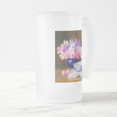 Chope Givrée Kitten blanc vintage avec ruban violet (Devant droit)