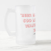 Chope Givrée La "bière est preuve. " (Gauche)