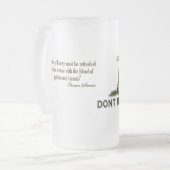 Chope Givrée La PRÉCAUTION "ne marchent pas sur moi" le DRAPEAU (Devant gauche)