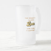 Chope Givrée La réponse est Toujours Bière sur un (Devant droit)