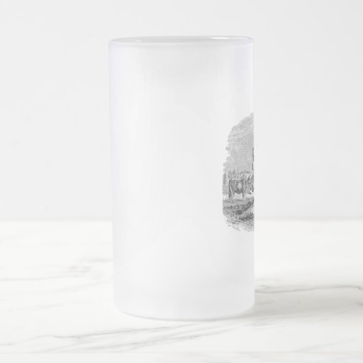 Chope Givrée La vache repérée par cru rétro Taureau effraye (Centre)