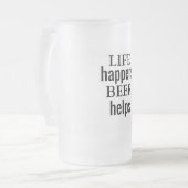 Chope Givrée La vie se passe Bière aide à la fonte de verre giv (Devant gauche)