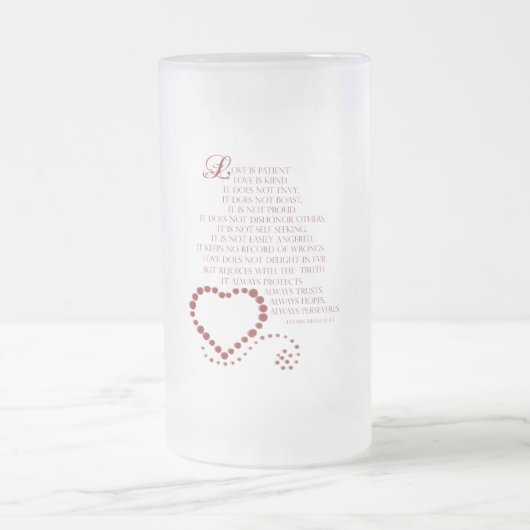 Chope Givrée L'amour est l'amour du patient est gentil 1 Corint (Centre)