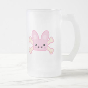 Chope Givrée lapin kawaii rose aux os croisés